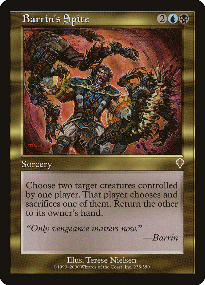 MTG Card Title: Barrin's Spite INV/235