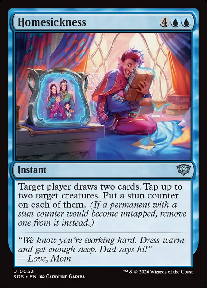 MTG Card Title: Homesickness SOS/53