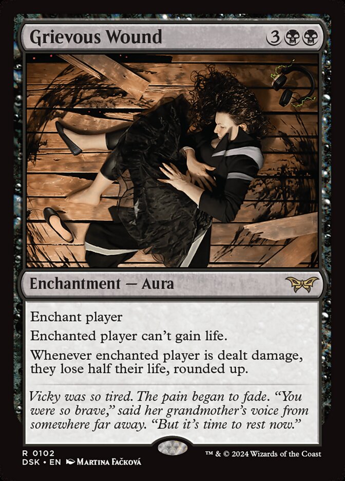 MTG Card Title: Grievous Wound DSK/102