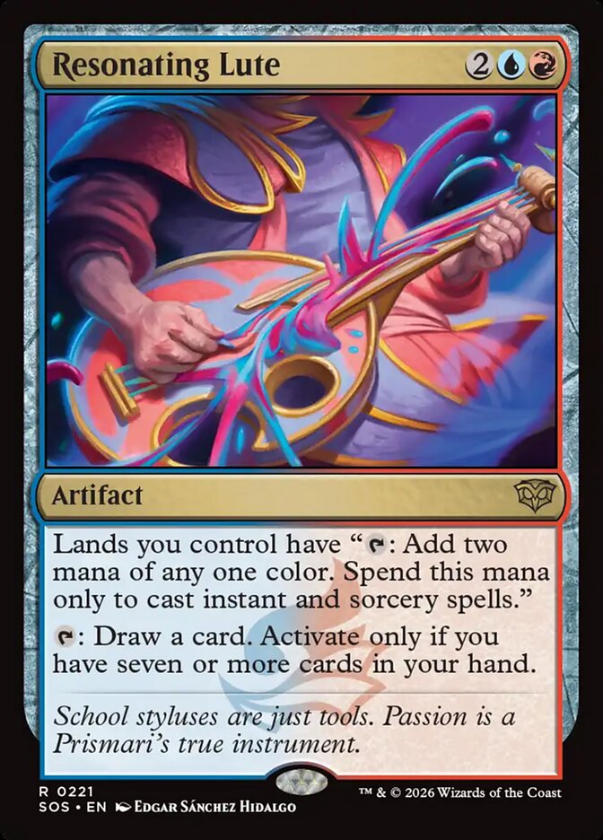 MTG Card Title: Resonating Lute SOS/221