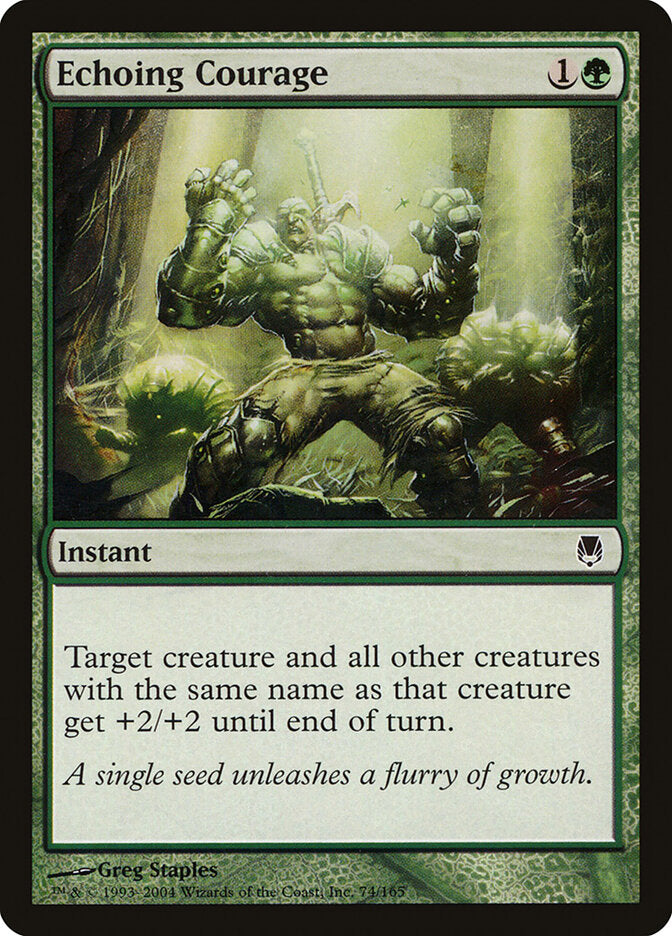 MTG Card Title: Echoing Courage DST/74