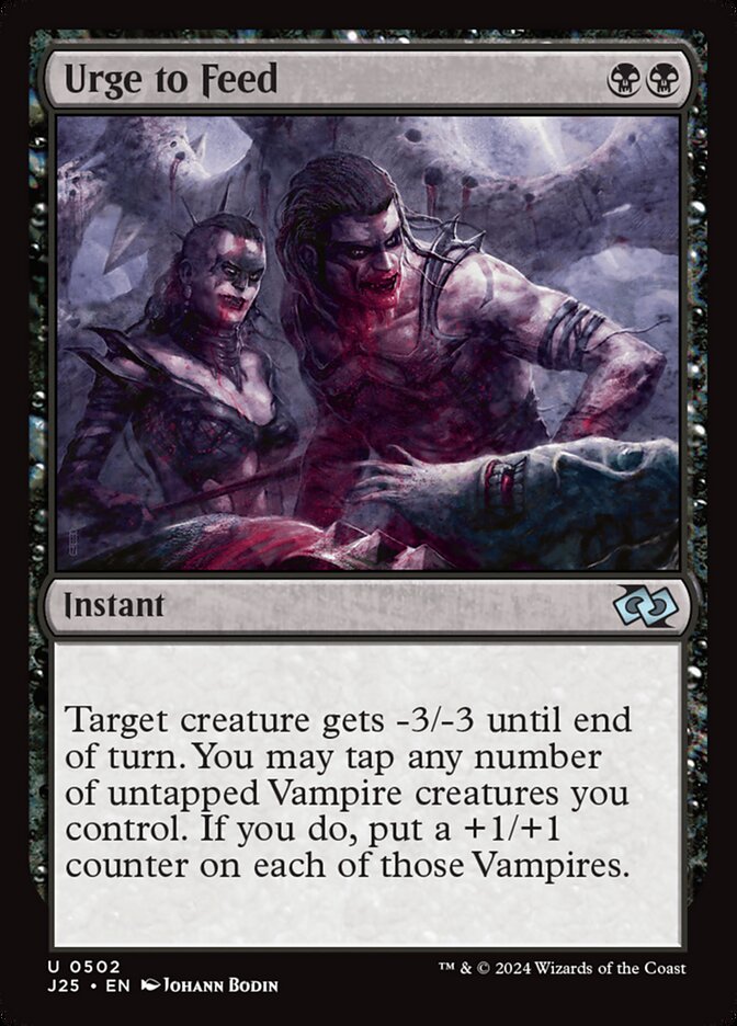 MTG Card Title: Urge to Feed J25/502