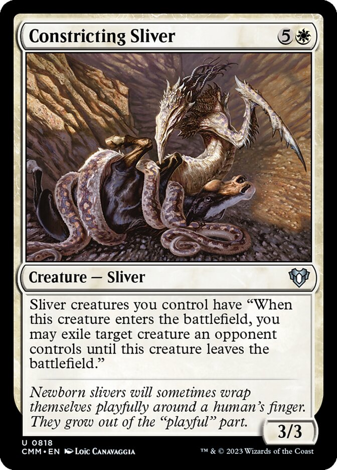 MTG Card Title: Constricting Sliver CMM/818