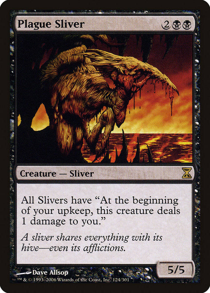 MTG Card Title: Plague Sliver TSP/124