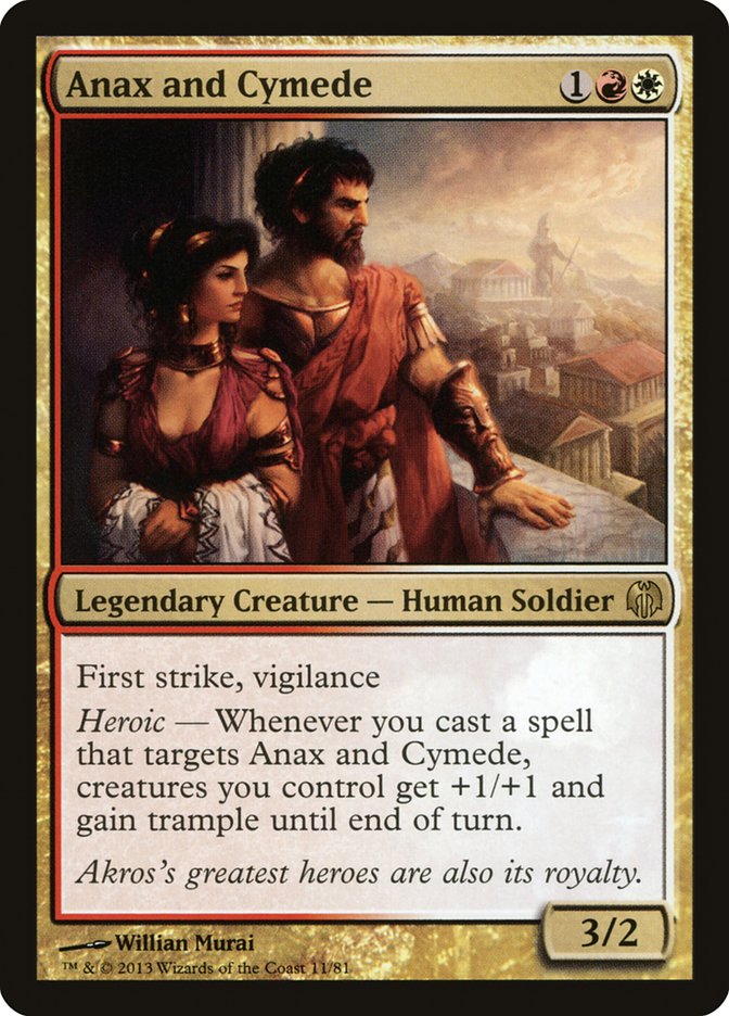 MTG Card Title: Anax and Cymede DDL/11