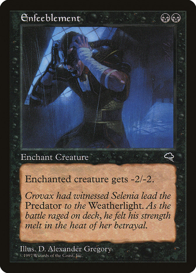 MTG Card Title: Enfeeblement TMP/133