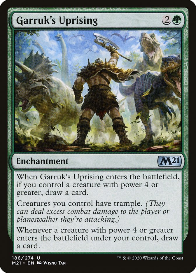 MTG Card Title: Garruk's Uprising M21/186