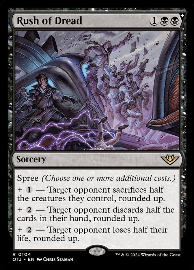 MTG Card Title: Rush of Dread OTJ/104