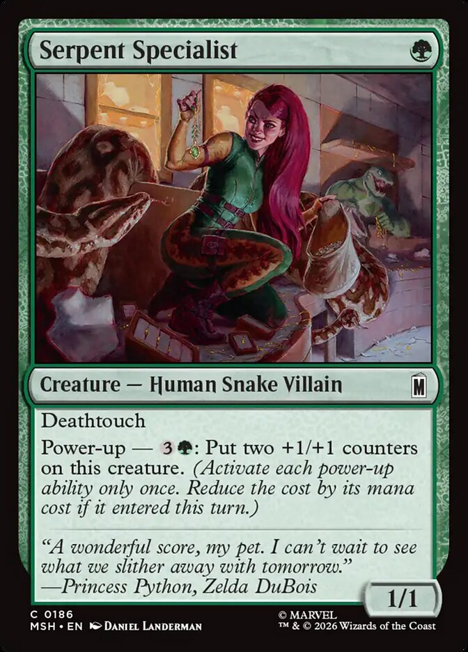 MTG Card Title: Serpent Specialist MSH/186