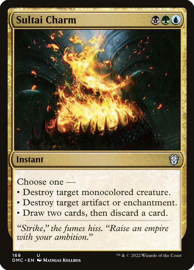 MTG Card Title: Sultai Charm DMC/168