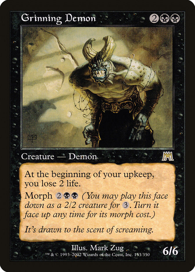 MTG Card Title: Grinning Demon ONS/153