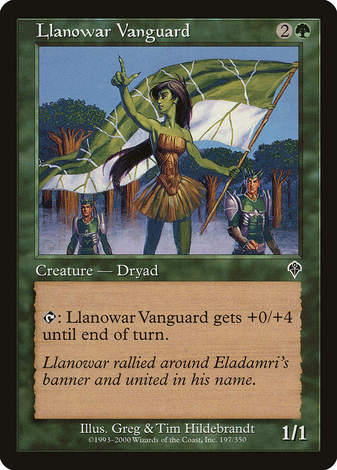 MTG Card Title: Llanowar Vanguard INV/197