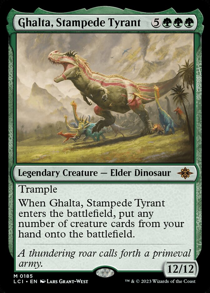 MTG Card Title: Ghalta, Stampede Tyrant LCI/185