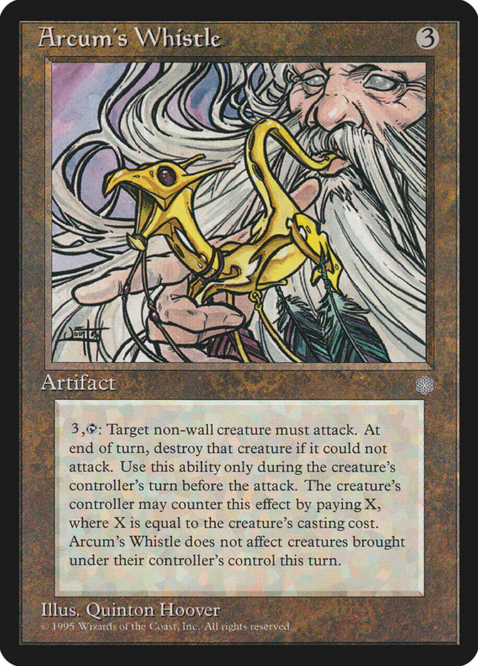 MTG Card Title: Arcum's Whistle ICE/311