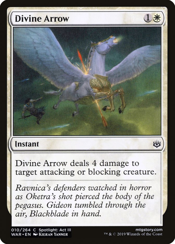 MTG Card Title: Divine Arrow WAR/10