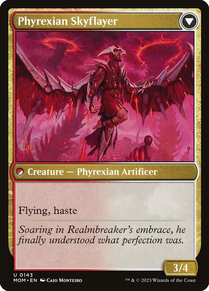 Harried Artisan // Phyrexian Skyflayer MOM/143