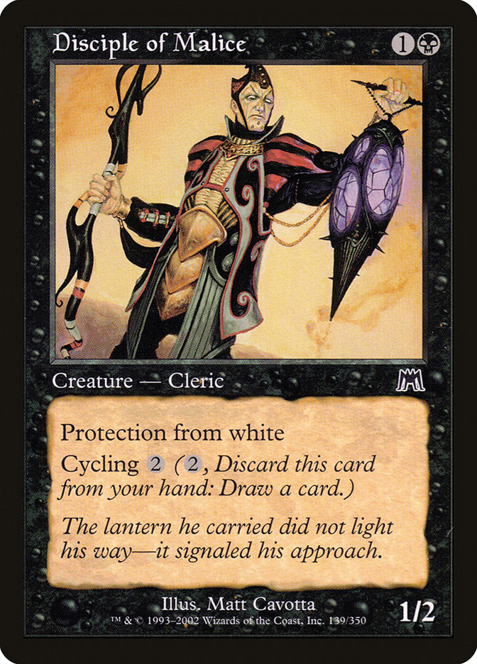 MTG Card Title: Disciple of Malice ONS/139