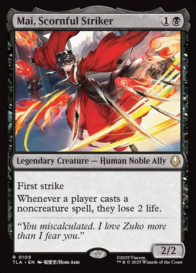 MTG Card Title: Mai, Scornful Striker TLA/109