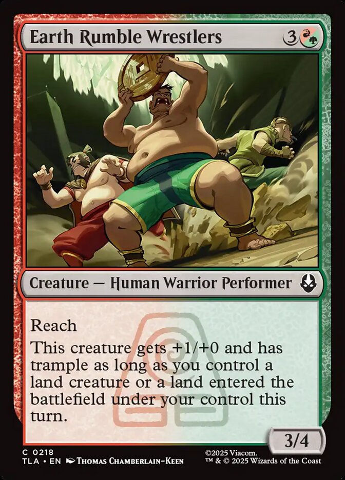 MTG Card Title: Earth Rumble Wrestlers TLA/218
