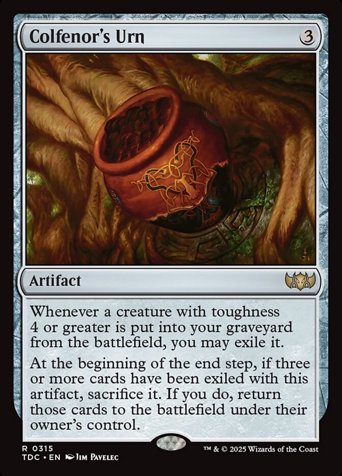 MTG Card Title: Colfenor's Urn TDC/315