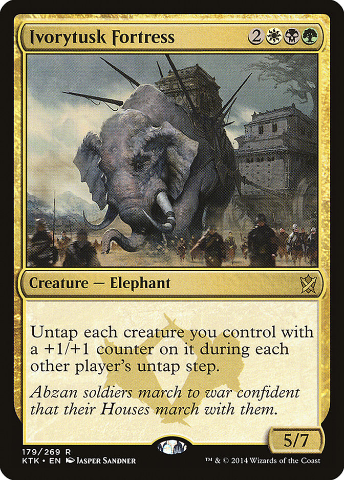MTG Card Title: Ivorytusk Fortress KTK/179