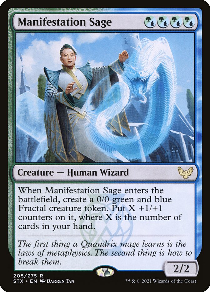 MTG Card Title: Manifestation Sage STX/205