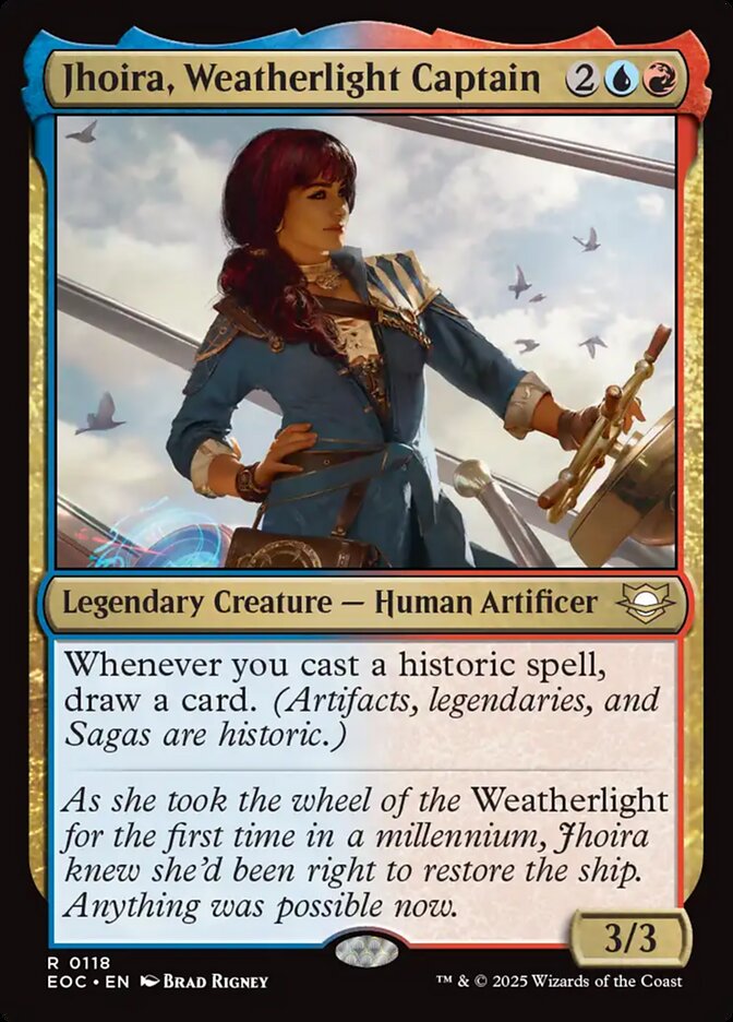 MTG Card Title: Jhoira, Weatherlight Captain EOC/118