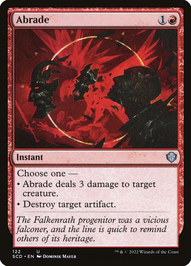 MTG Card Title: Abrade SCD/122