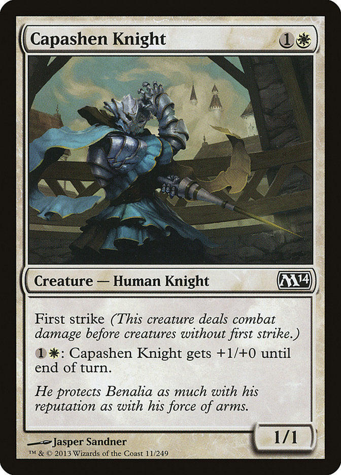 MTG Card Title: Capashen Knight M14/11