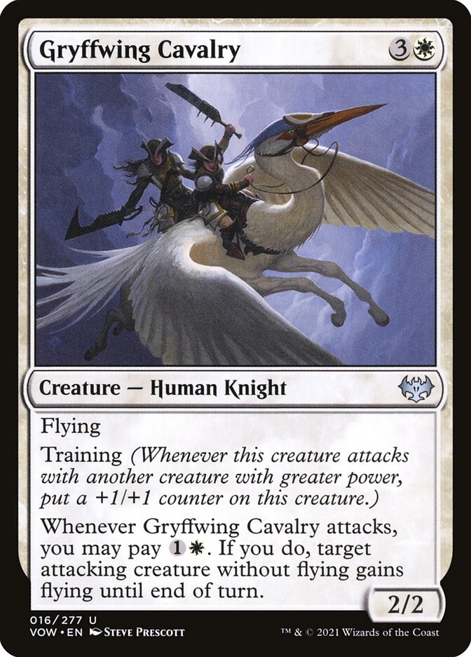 MTG Card Title: Gryffwing Cavalry VOW/16