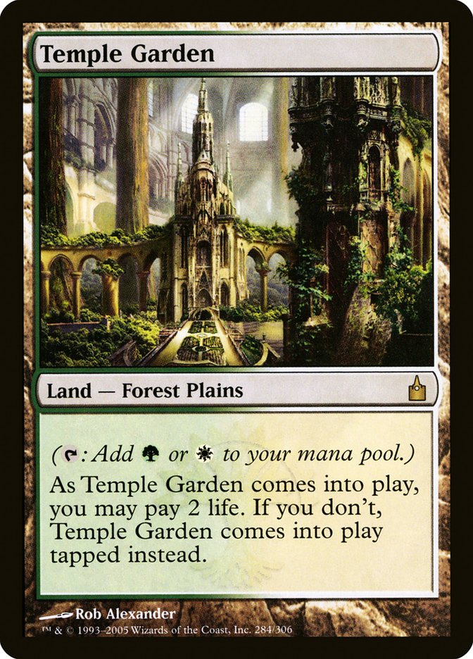 MTG Card Title: Temple Garden RAV/284