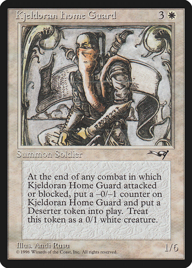 MTG Card Title: Kjeldoran Home Guard ALL/8