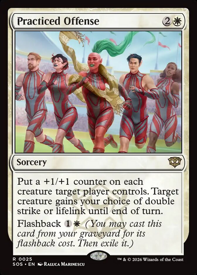 MTG Card Title: Practiced Offense SOS/25