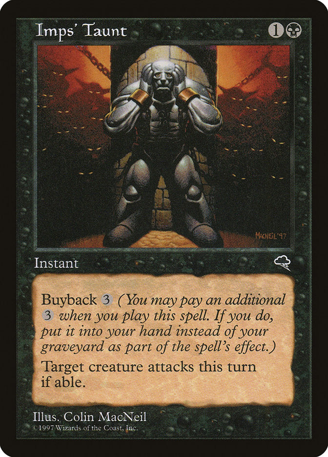 MTG Card Title: Imps' Taunt TMP/138