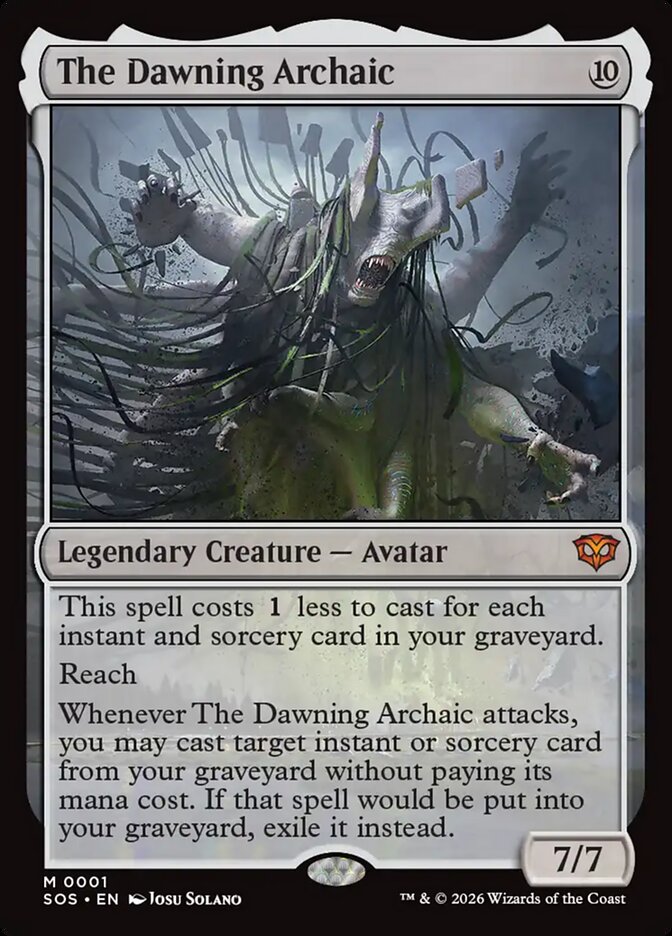 MTG Card Title: The Dawning Archaic SOS/1
