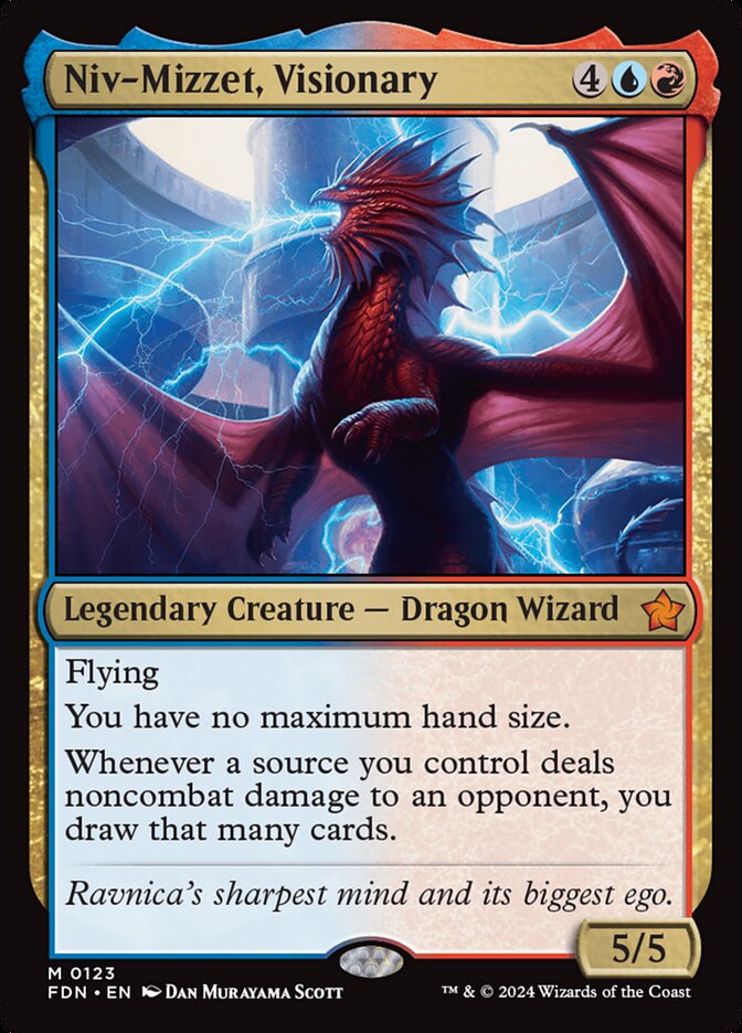 MTG Card Title: Niv-Mizzet, Visionary FDN/123
