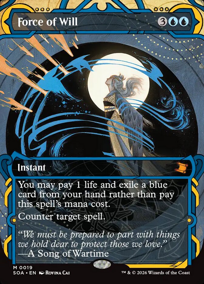 MTG Card Title: Force of Will SOA/19