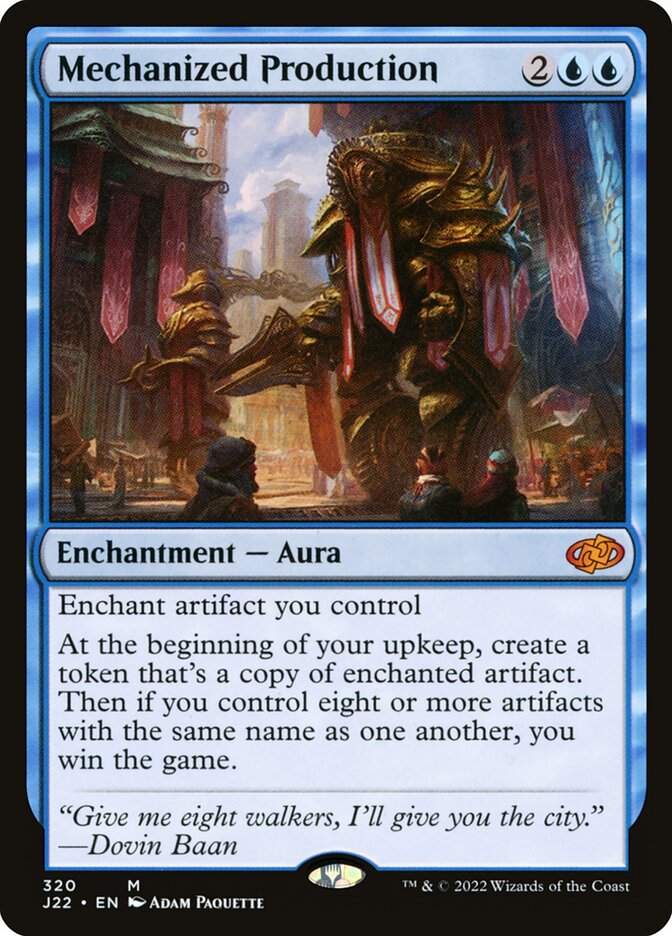 MTG Card Title: Mechanized Production J22/320