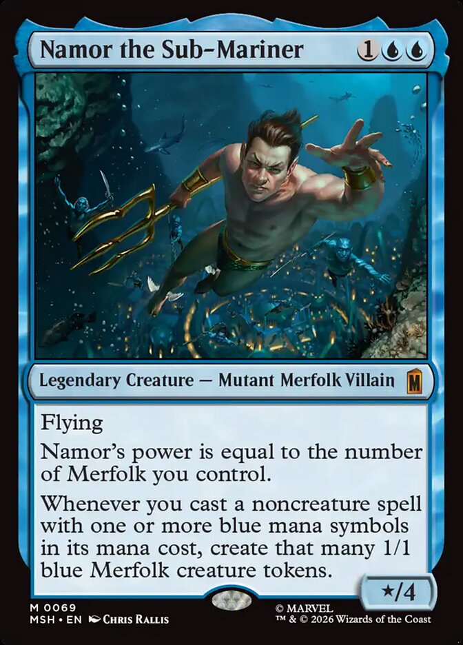 MTG Card Title: Namor the Sub-Mariner MSH/69