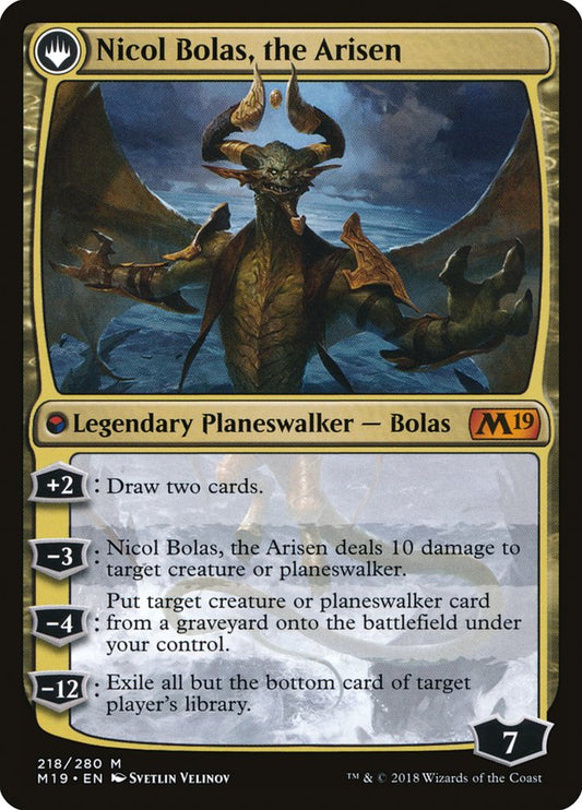 Nicol Bolas, the Ravager // Nicol Bolas, the Arisen M19/218