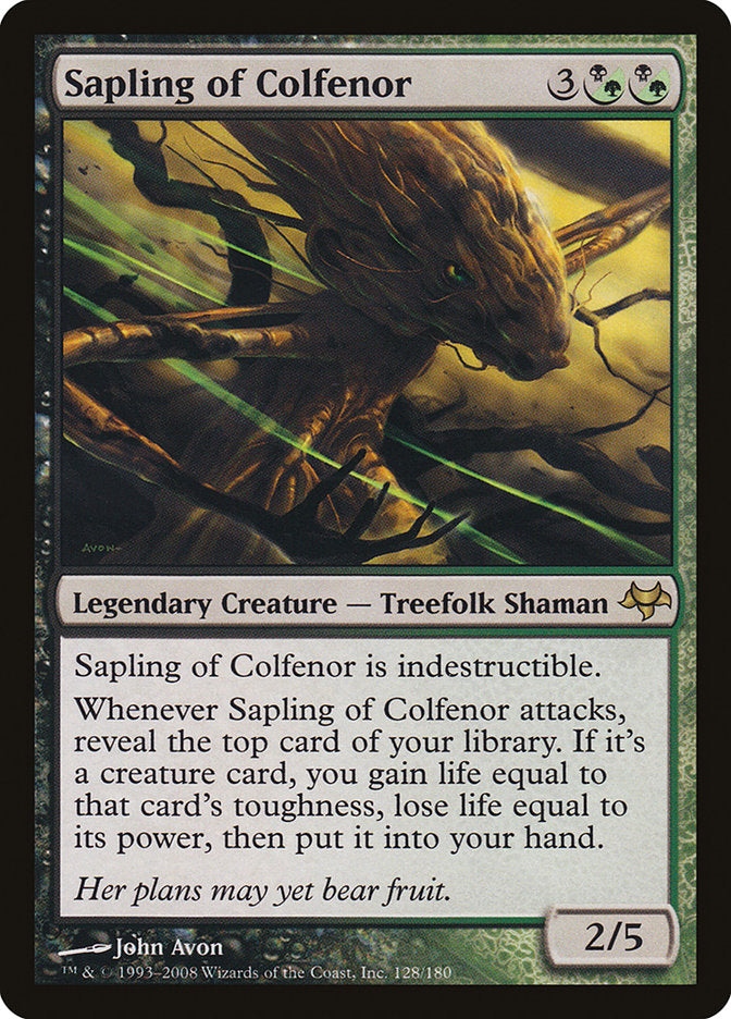 MTG Card Title: Sapling of Colfenor EVE/128