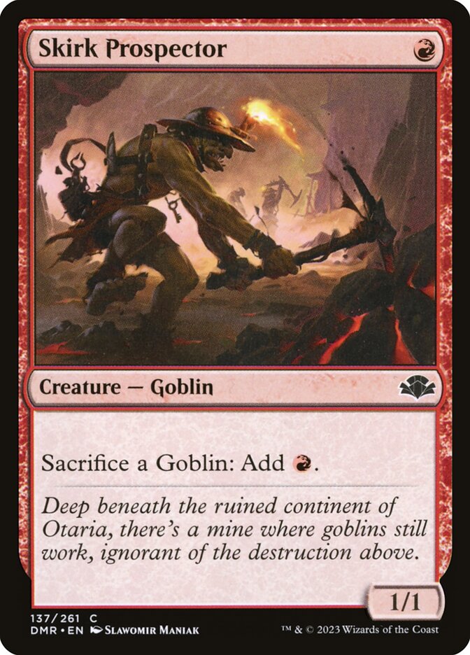 MTG Card Title: Skirk Prospector DMR/137