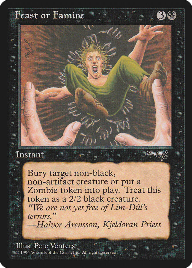 MTG Card Title: Feast or Famine ALL/49a