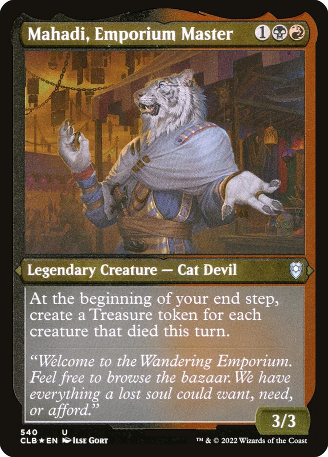 MTG Card Title: Mahadi, Emporium Master CLB/540