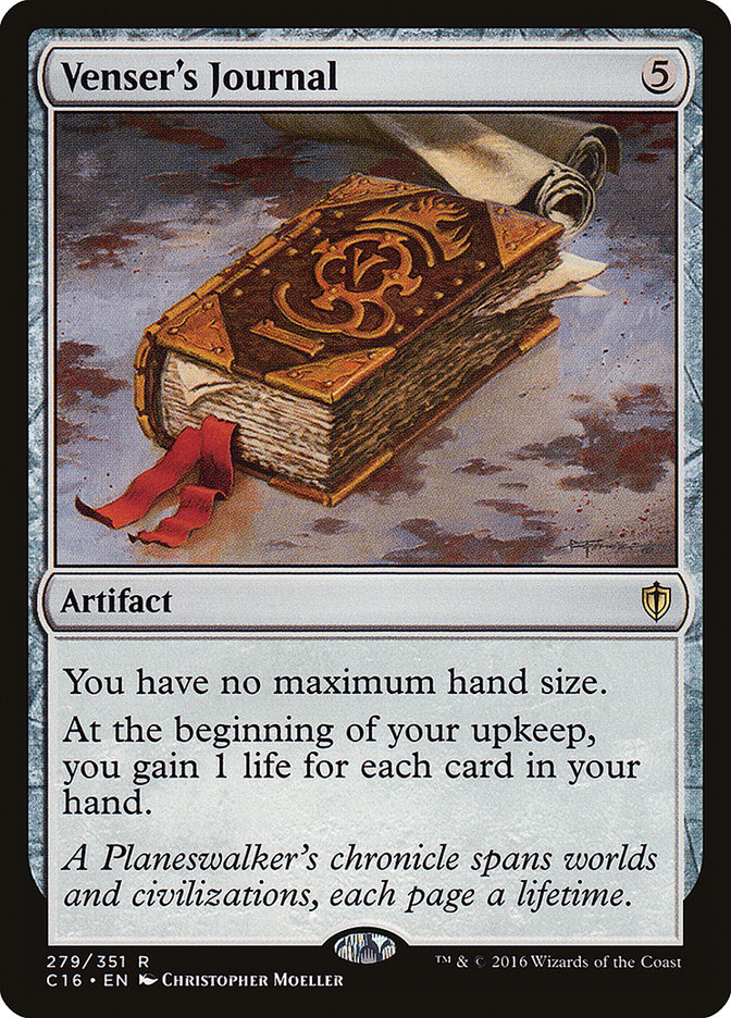 MTG Card Title: Venser's Journal C16/279