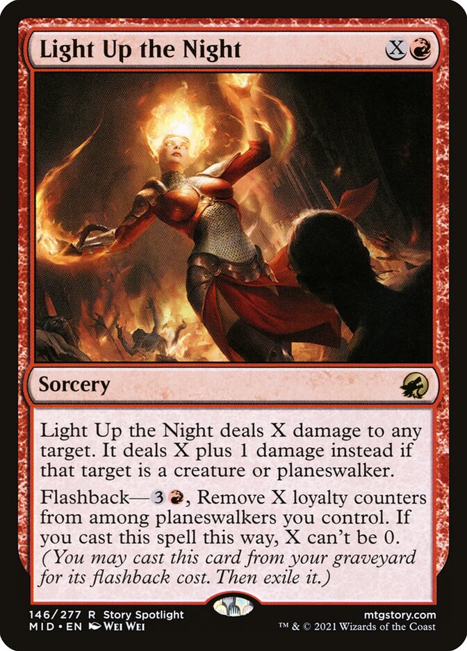 MTG Card Title: Light Up the Night MID/146