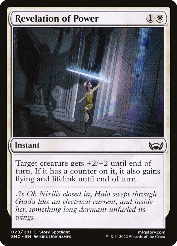 MTG Card Title: Revelation of Power SNC/28
