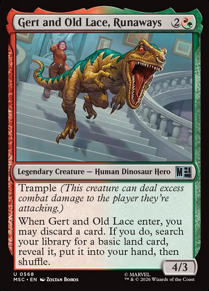 MTG Card Title: Gert and Old Lace, Runaways MSC/568
