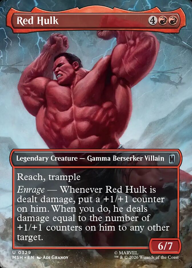 MTG Card Title: Red Hulk MSH/329