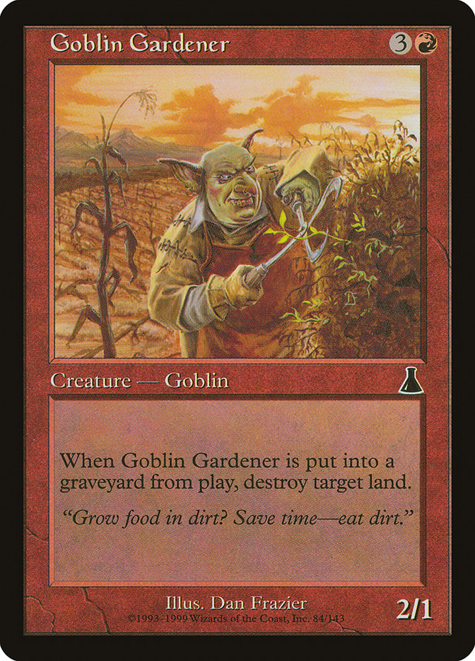 MTG Card Title: Goblin Gardener UDS/84